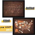 flinelife USA Travel Map, Wooden USA Map Puzzle - Image 2