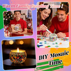 Joyclub DIY Mosaic Candle Holder Kit Mosaic Kits - Image 5