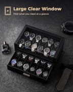 ProCase Watch Box for Men, 24 Slots Watch Display Holder - Image 5