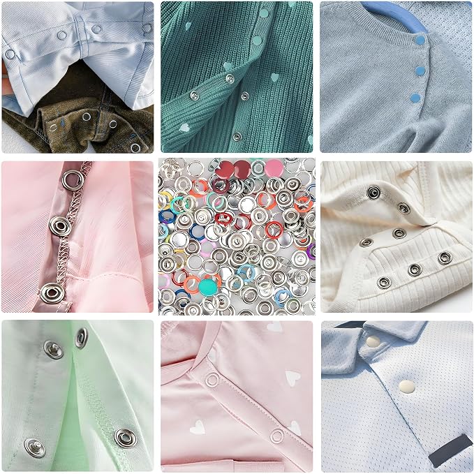 100 Sets Pearl Snap Buttons - Image 4