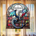 Custom Book Dragon Acrylic Suncatcher Fantasy Window Hanging by Unknown