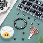 100Pcs 10MM Polymer Clay Beads, Tai Chi Heart Clay Bead Charms - Image 4