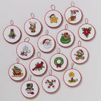 Bucilla Cross-Stitch 14 Piece Ornament Making Kit, Classic Christmas Collection - Image 5
