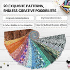 Craftido-20 Options-100% Cotton Jelly Roll Fabric Precut Strips - Image 3