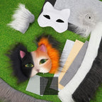 Seenelling DIY Therian Mask Kit Blank Cat Mask - Image 3