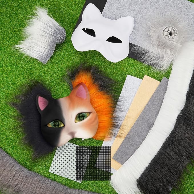 Seenelling DIY Therian Mask Kit Blank Cat Mask - Image 3