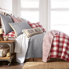 Levtex Home Cross Stitch Reversible Full/Queen Quilt Set and 2 Pillow Shams - Image 2
