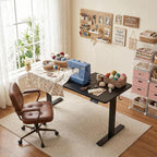 TIQLAB Electric Adjustable Sewing Table, Ergonomic Worktable - Image 2