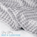 Utopia Bedding 100% Cotton Waffle Weave Blanket Queen Size - Image 3