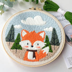 Myfelicity Punch Needle Kit for Beginners – Fox Pattern, Includes Threads & - Image 4