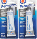 Permatex 80050 Clear RTV Silicone Adhesive Sealant, 3 oz by Permatex