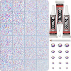 33000Pcs White AB Rhinestones for Bedazzling, Iridescent Different Sizes 2 by Worthofbest