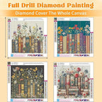 EIBEILI Diamond Art Kits for Adults-4P Book Flowers Diamond Painting Kits | - Image 3