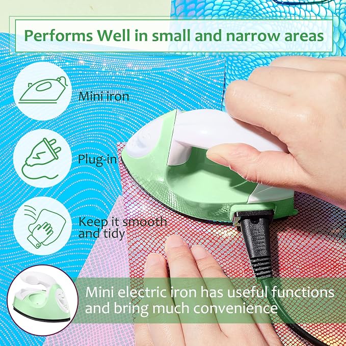Honoson Mini Craft Iron Mini Heat Press Small Iron 3.93 x 2.36 x 2.76 in - Image 4