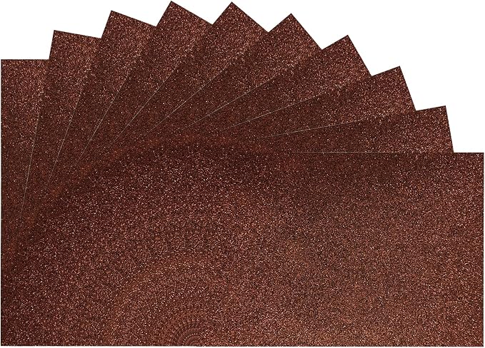 pson 10Pcs 7.8 x 11.8 Inch Shiny Self-Adhesive EVA Foam Sheets by Unknown