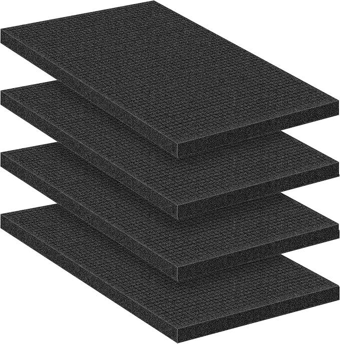4 Pcs Pick and Pluck Foam Sheets 16" L x 12" W x 1" T Polyurethane Pick Apart by MYFAMIREA