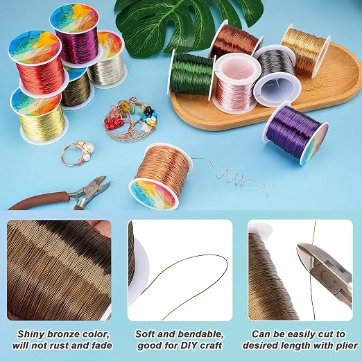 328 Feet Tarnish Resistant Copper Wires 28 Gauge/0.3mm Jewelry Craft Wires - Image 2