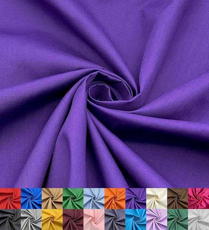 EOVEA - Cotton Polyester Fabric by The Yard – 60" Wide Broadcloth Fabric by EOVEA