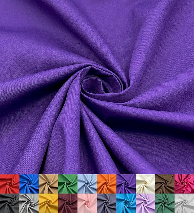 EOVEA - Cotton Polyester Fabric by The Yard – 60" Wide Broadcloth Fabric by EOVEA