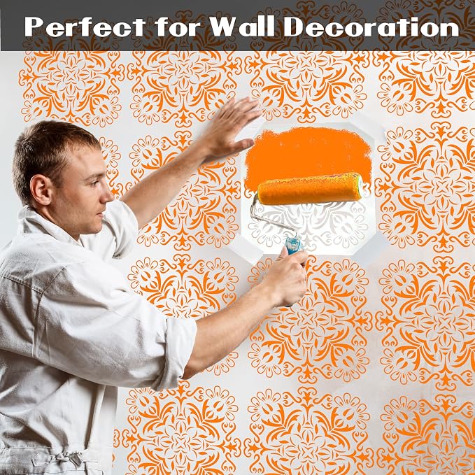 Mandala Stenils for Painting on Wood, Plastic Reusable Rangoli Stencils for DIY - Image 7