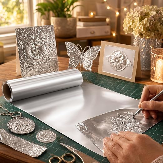 St. Louis Crafts Aluminum Metal Foil Roll, 36 Gauge, Durable Foil - Image 7