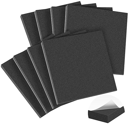 MYFAMIREA 8 PCS Adhesive Foam Padding Sheets Closed Cell Self Adhesive Sticky by MYFAMIREA