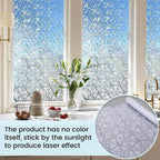 KESPEN Frosted Glass Window Privacy Film, Decorative Frost Window Clings - Image 3