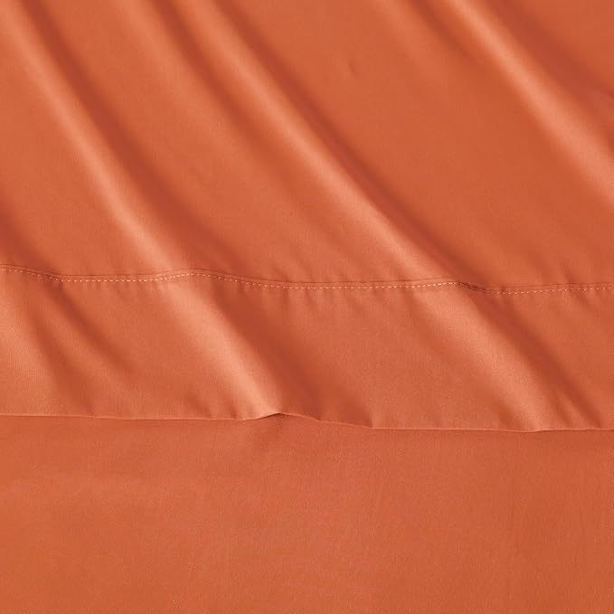 Amazon Basics Lightweight Breathable Microfiber 4-Piece Bed Sheet Set - Image 4