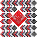 100 Pack Bandanas Unisex Paisley Bandanas Bulk Multi Purpose Cowboy Head Wrap by Handepo