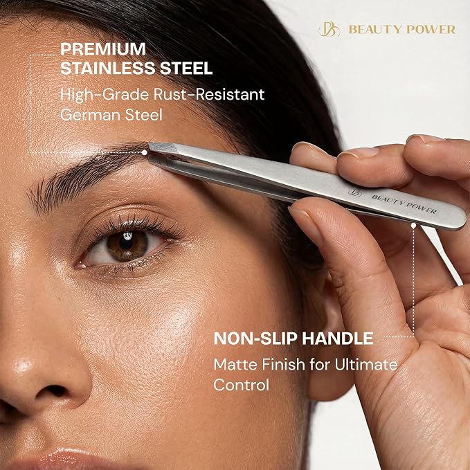 Beauty Power Tweezers for Women Facial Hair: Ultra Precision Tweezers for Women - Image 4