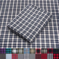Pico Textiles 10 Yards Bolt Blue and White Tartan Plaid Flannel Fabric by PicoTextiles