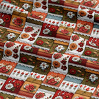 Patchwork Floral Cotton Fabric Panel 61 x 36.6 Inches, Vintage Quilt Style - Image 7
