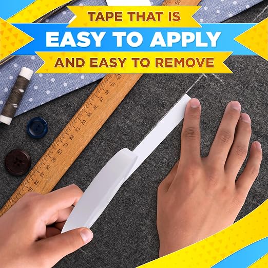 Basting Tape for Sewing 0.6 In x 60 Yd – Transparent Thin Acrylic Double Sided - Image 6