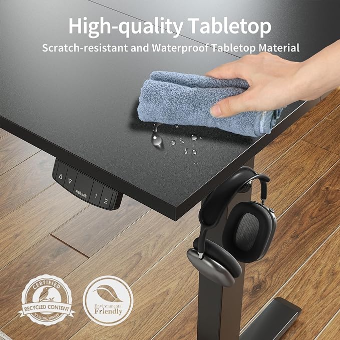 Agilestic Electric Standing Desk, 60 x 24 Inches Height Adjustable Desk - Image 5