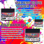 Cold Water Dye Powder, 8-Color Assortment, 7/2-oz. Bulk Jars, - Image 2