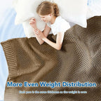 Topcee Knitted Weighted Blanket - Image 5