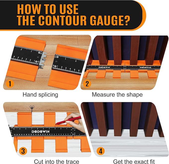 DODOWIN 20 Inch Connectable Contour Gauge, Gifts - Image 6