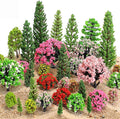 Skylety 35 Pcs Model Trees 6.3-1.2 Inch Mixed Miniature Trees Diorama Supplies by Skylety