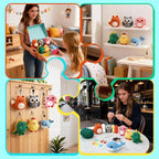 Joyclub Crochet Kit for Beginners 6 PCS Amigurumi Animal Family Crochet Starter - Image 2