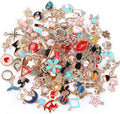 SANNIX 170Pcs Jewelry Making Charms Assorted Gold Plated Enamel Necklace by SANNIX