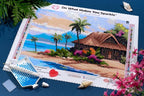 DIAMOND ART CLUB Beach Bungalow Diamond Painting Kit, Fun DIY Crafts - Image 5