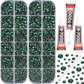 11000PCS Emerald Green Rhinestones by Worthofbest