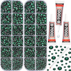 11000PCS Emerald Green Rhinestones by Worthofbest