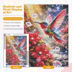 Hummingbird Diamond Art Kits for Adults Beginners 12x16 in, DIY Craft Gift | - Image 4