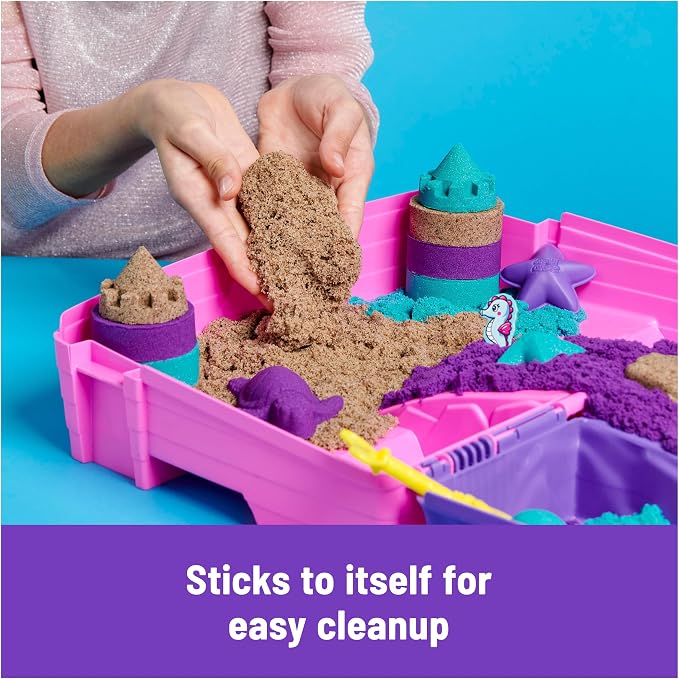 Kinetic Sand Mermaid Palace Set, Moldable Play Sand Sensory Toys, Ages 3+ | - Image 5