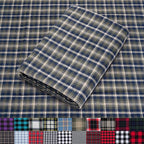 Pico Textiles 10 Yards Bolt Blue and Green Tartan Plaid Flannel Fabric by PicoTextiles