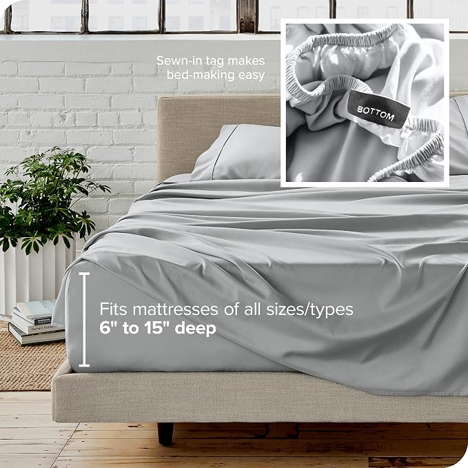 Bare Home California King Sheet Set - Image 5