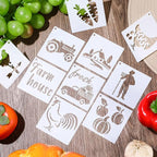 Marspark 66 Pcs Small Stencils for Crafts Reusable 3 Inch Stencils for Painting - Image 5