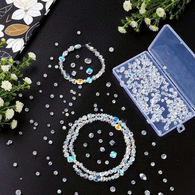 636Pcs Glass Beads for Jewelry Making, AB Color - Image 3