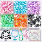 Sistenia 480PCS Acrylic Beads for Bracelet Making Kit by Unknown